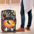 NAIDOC Week 2025 Magpies Football Luggage Cover Aboriginal Dot Painting