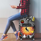 NAIDOC Week 2025 Magpies Football Luggage Cover Aboriginal Dot Painting