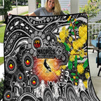 NAIDOC Week 2025 Magpies Football Quilt Aboriginal Dot Painting
