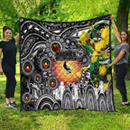 NAIDOC Week 2025 Magpies Football Quilt Aboriginal Dot Painting