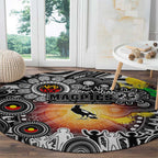 NAIDOC Week 2025 Magpies Football Round Carpet Aboriginal Dot Painting