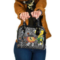 NAIDOC Week 2025 Magpies Football Shoulder Handbag Aboriginal Dot Painting