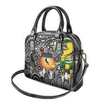NAIDOC Week 2025 Magpies Football Shoulder Handbag Aboriginal Dot Painting