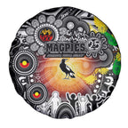 NAIDOC Week 2025 Magpies Football Spare Tire Cover Aboriginal Dot Painting