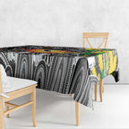 NAIDOC Week 2025 Magpies Football Tablecloth Aboriginal Dot Painting