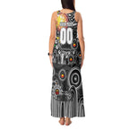 Personalised NAIDOC Week 2025 Magpies Football Tank Maxi Dress Aboriginal Dot Painting