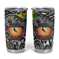 NAIDOC Week 2025 Magpies Football Tumbler Cup Aboriginal Dot Painting