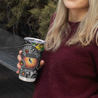 NAIDOC Week 2025 Magpies Football Tumbler Cup Aboriginal Dot Painting
