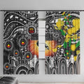 NAIDOC Week 2025 Magpies Football Window Curtain Aboriginal Dot Painting