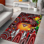 NAIDOC Week 2025 Bombers Football Area Rug Aboriginal Dot Painting