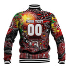 Personalised NAIDOC Week 2025 Bombers Football Baseball Jacket Aboriginal Dot Painting