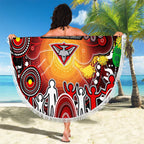 NAIDOC Week 2025 Bombers Football Beach Blanket Aboriginal Dot Painting