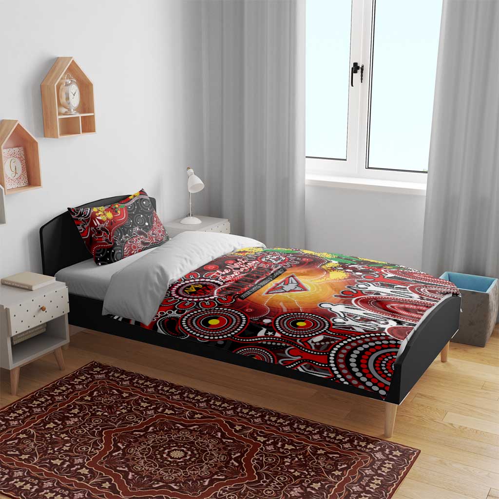 NAIDOC Week 2025 Bombers Football Bedding Set Aboriginal Dot Painting