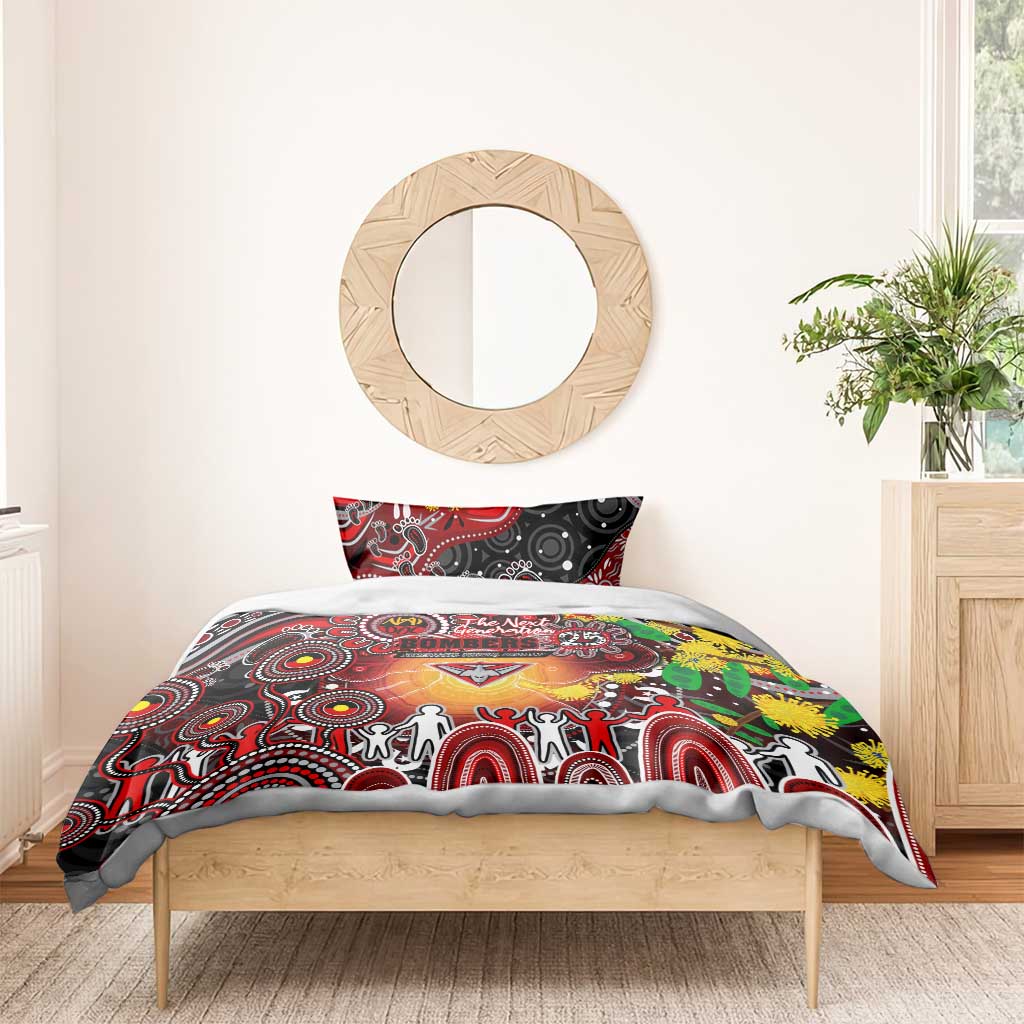 NAIDOC Week 2025 Bombers Football Bedding Set Aboriginal Dot Painting