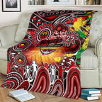 NAIDOC Week 2025 Bombers Football Blanket Aboriginal Dot Painting
