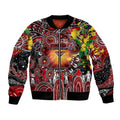 Personalised NAIDOC Week 2025 Bombers Football Bomber Jacket Aboriginal Dot Painting