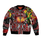 Personalised NAIDOC Week 2025 Bombers Football Bomber Jacket Aboriginal Dot Painting
