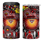 NAIDOC Week 2025 Bombers Football 4 in 1 Can Cooler Tumbler Aboriginal Dot Painting