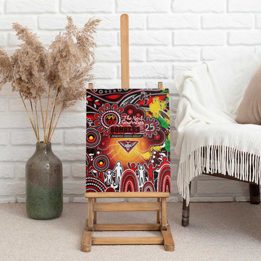 NAIDOC Week 2025 Bombers Football Canvas Wall Art Aboriginal Dot Painting