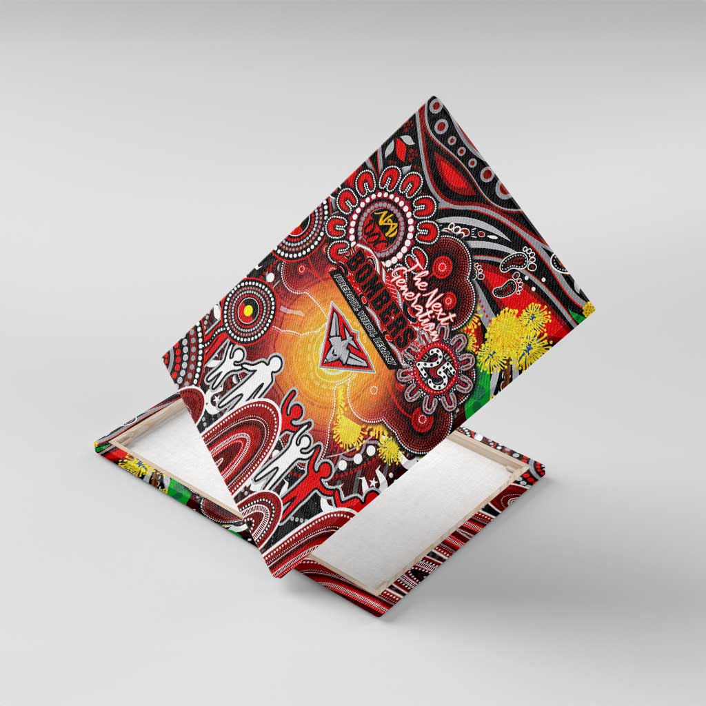 NAIDOC Week 2025 Bombers Football Canvas Wall Art Aboriginal Dot Painting