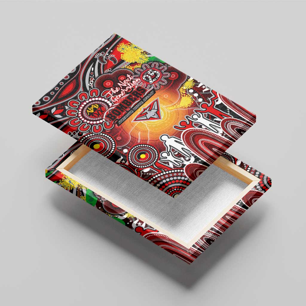 NAIDOC Week 2025 Bombers Football Canvas Wall Art Aboriginal Dot Painting