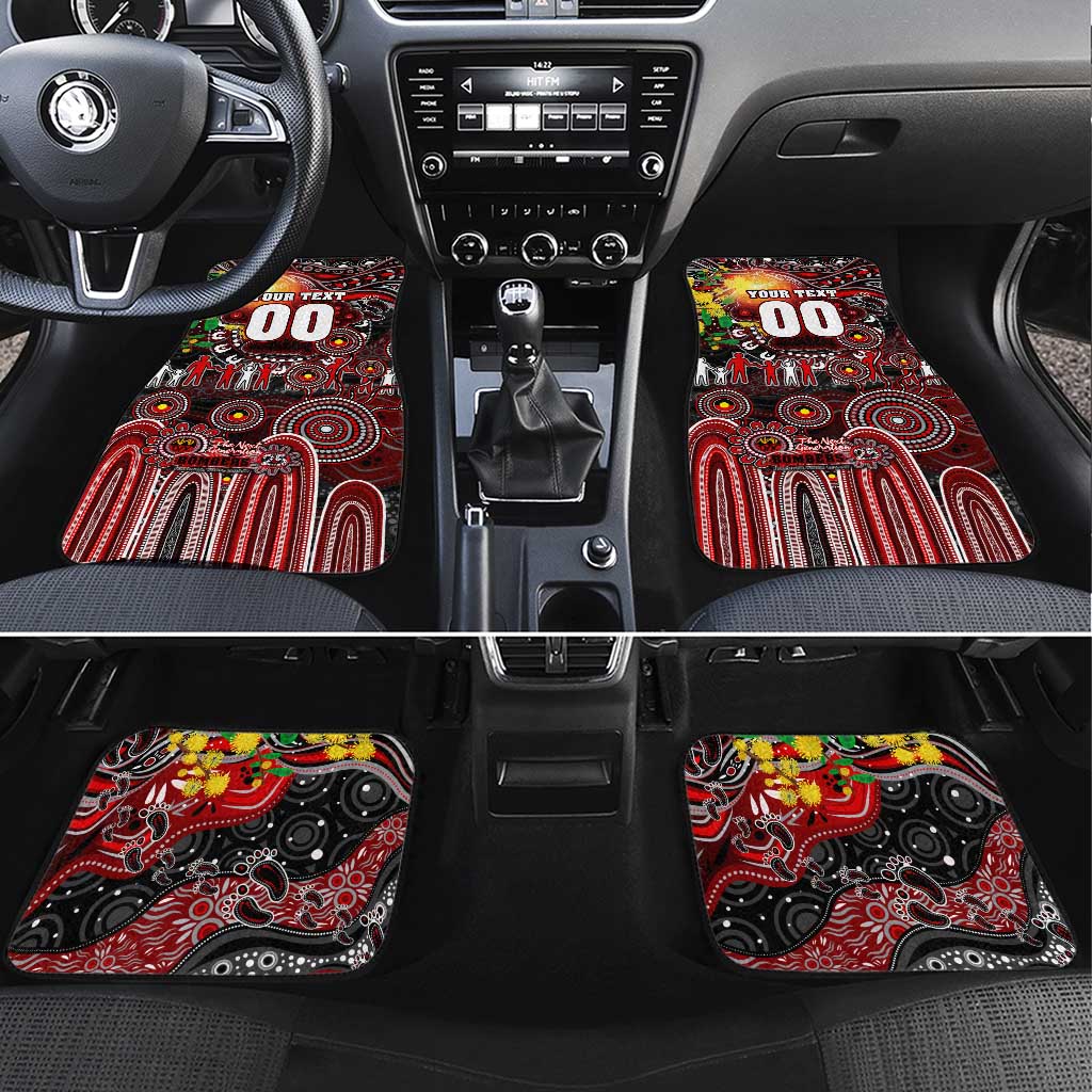 NAIDOC Week 2025 Bombers Football Car Mats Aboriginal Dot Painting