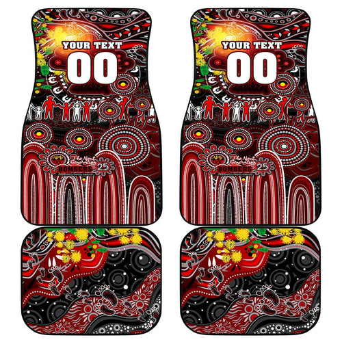 NAIDOC Week 2025 Bombers Football Car Mats Aboriginal Dot Painting