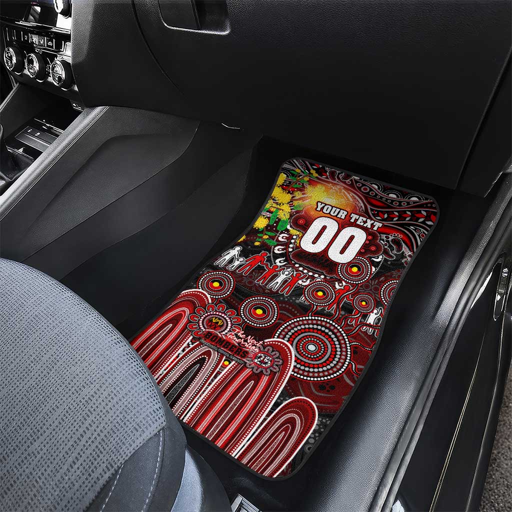 NAIDOC Week 2025 Bombers Football Car Mats Aboriginal Dot Painting