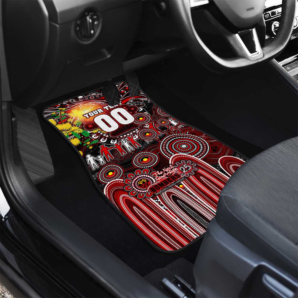 NAIDOC Week 2025 Bombers Football Car Mats Aboriginal Dot Painting