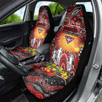 NAIDOC Week 2025 Bombers Football Car Seat Cover Aboriginal Dot Painting