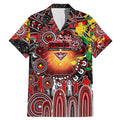 Personalised NAIDOC Week 2025 Bombers Football Family Matching Mermaid Dress and Hawaiian Shirt Aboriginal Dot Painting