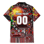 Personalised NAIDOC Week 2025 Bombers Football Family Matching Mermaid Dress and Hawaiian Shirt Aboriginal Dot Painting