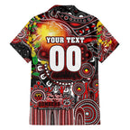 Personalised NAIDOC Week 2025 Bombers Football Family Matching Summer Maxi Dress and Hawaiian Shirt Aboriginal Dot Painting