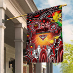 NAIDOC Week 2025 Bombers Football Garden Flag Aboriginal Dot Painting