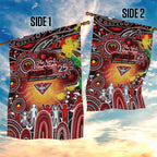 NAIDOC Week 2025 Bombers Football Garden Flag Aboriginal Dot Painting