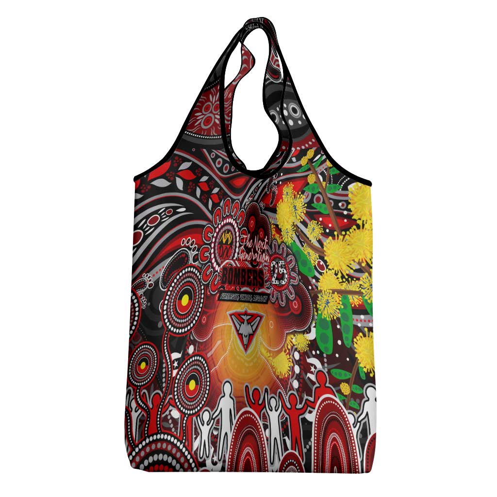 NAIDOC Week 2025 Bombers Football Grocery Bag Aboriginal Dot Painting