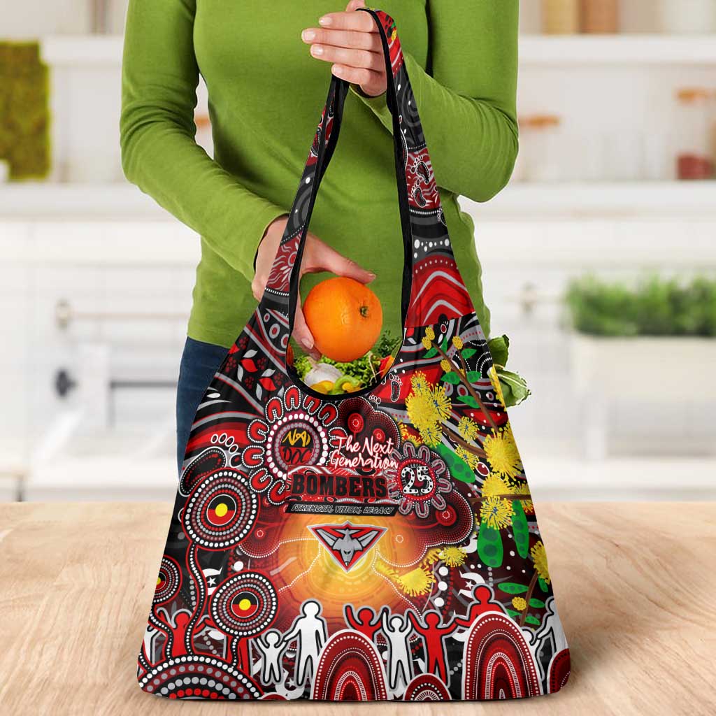 NAIDOC Week 2025 Bombers Football Grocery Bag Aboriginal Dot Painting