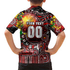 Personalised NAIDOC Week 2025 Bombers Football Hawaiian Shirt Aboriginal Dot Painting