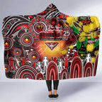 NAIDOC Week 2025 Bombers Football Hooded Blanket Aboriginal Dot Painting
