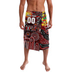 Personalised NAIDOC Week 2025 Bombers Football Lavalava Aboriginal Dot Painting