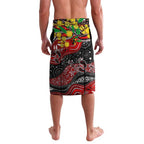 Personalised NAIDOC Week 2025 Bombers Football Lavalava Aboriginal Dot Painting
