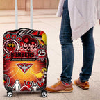 NAIDOC Week 2025 Bombers Football Luggage Cover Aboriginal Dot Painting