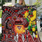 NAIDOC Week 2025 Bombers Football Quilt Aboriginal Dot Painting