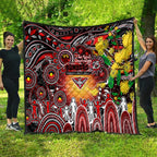 NAIDOC Week 2025 Bombers Football Quilt Aboriginal Dot Painting