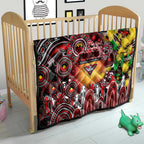NAIDOC Week 2025 Bombers Football Quilt Aboriginal Dot Painting