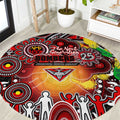 NAIDOC Week 2025 Bombers Football Round Carpet Aboriginal Dot Painting