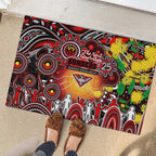 NAIDOC Week 2025 Bombers Football Rubber Doormat Aboriginal Dot Painting