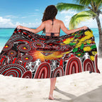 NAIDOC Week 2025 Bombers Football Sarong Aboriginal Dot Painting