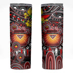 NAIDOC Week 2025 Bombers Football Skinny Tumbler Aboriginal Dot Painting