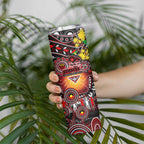 NAIDOC Week 2025 Bombers Football Skinny Tumbler Aboriginal Dot Painting